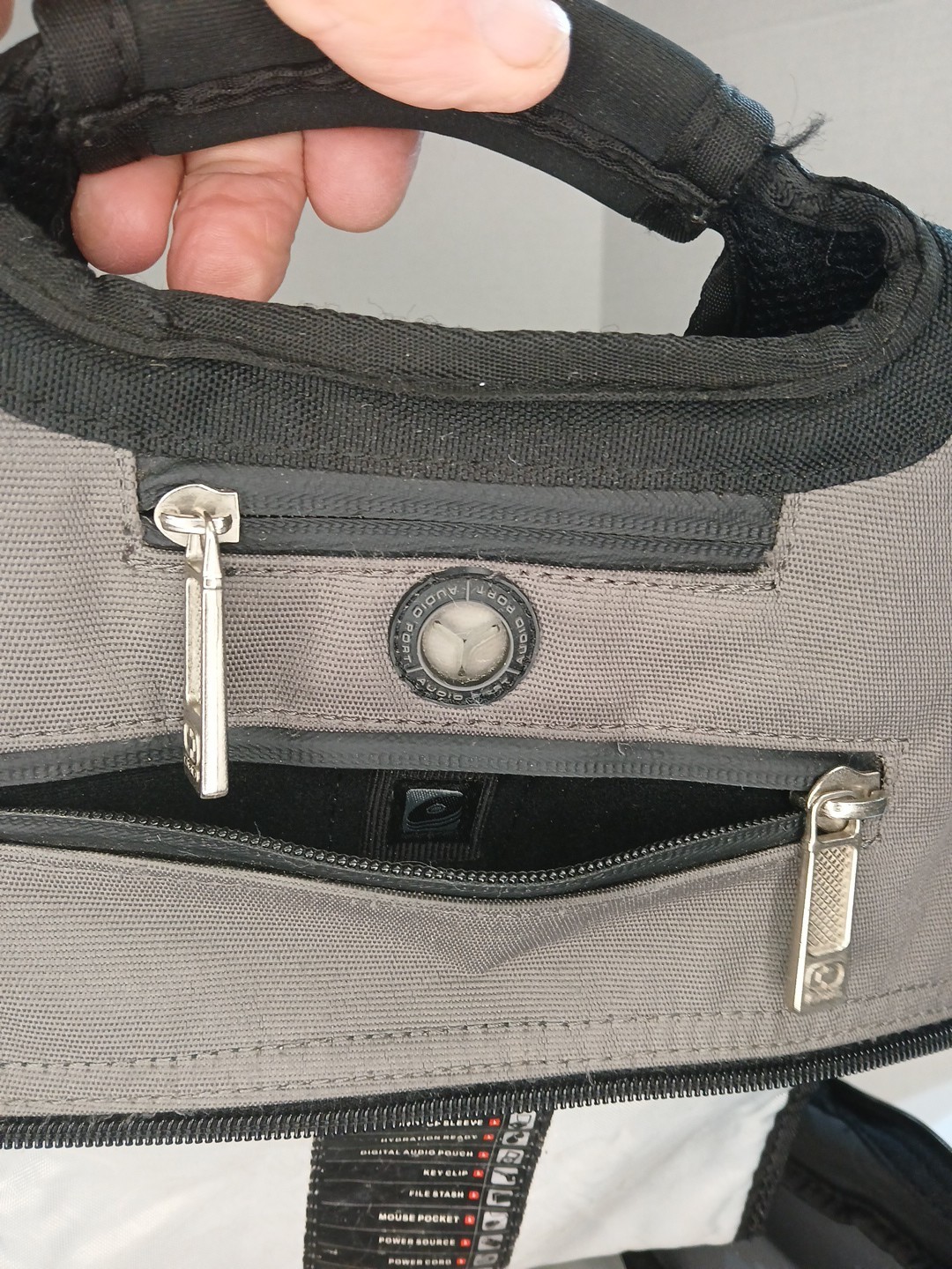 ogio backpack, Fugitive.Laptop compartment and phone compartment with cable port