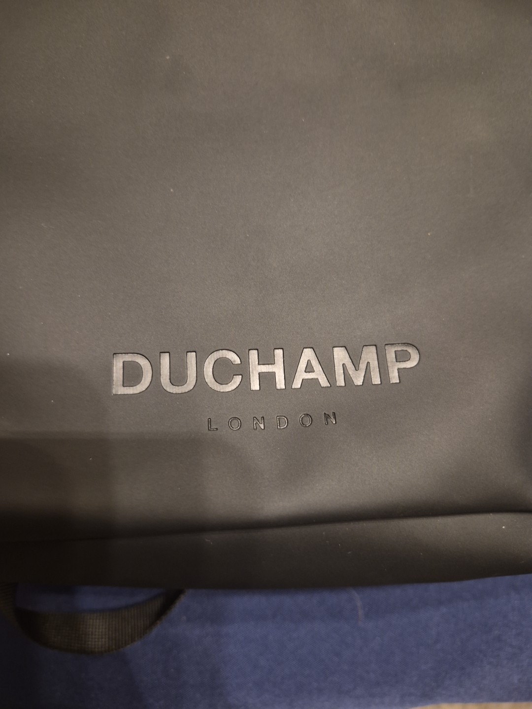 Duchamp Men’s Rubberized Slim Laptop Backpack Black NWT