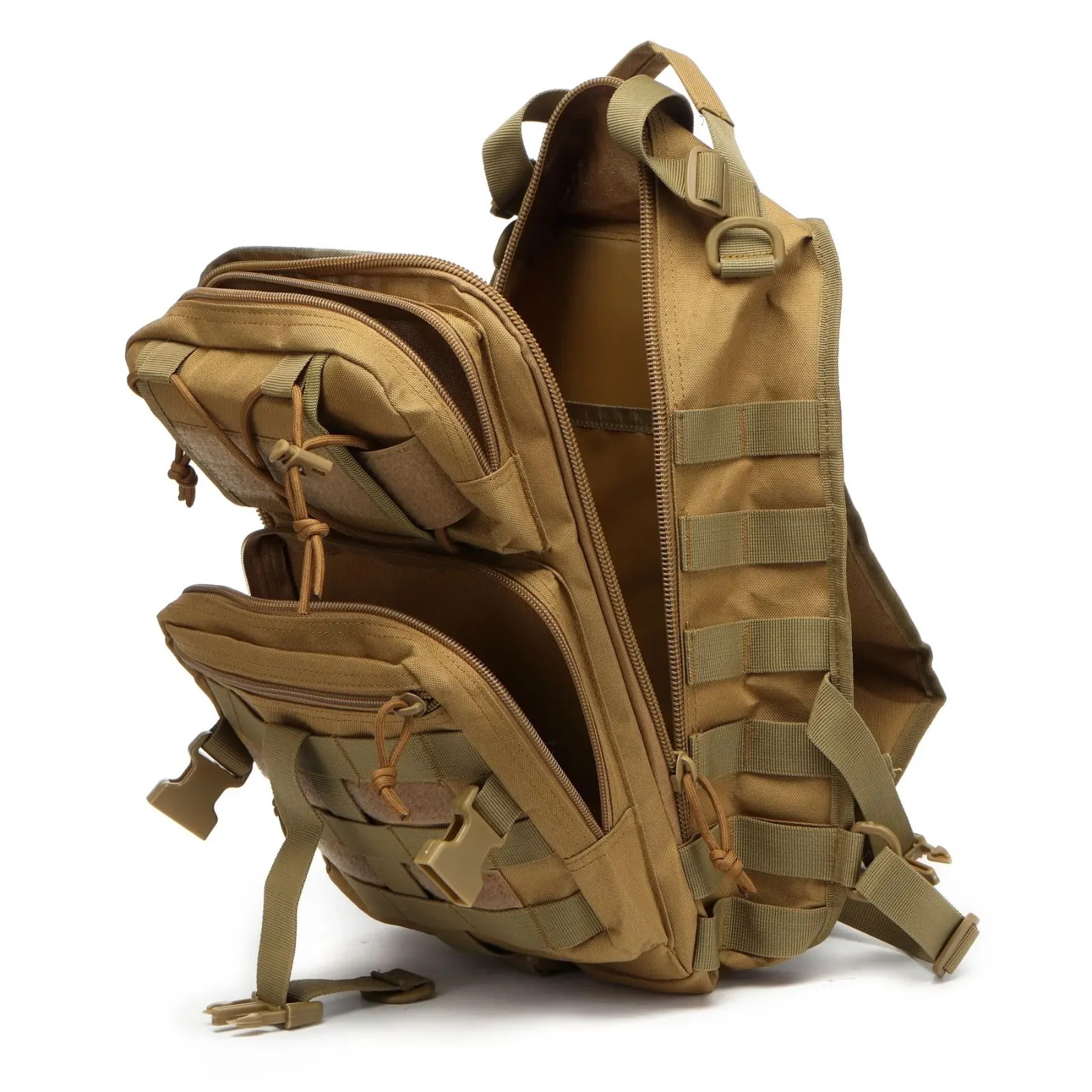 Mens Backpack Tactical Sling Shoulder Bag Molle Travel Chest Pack Outdoor Hiking