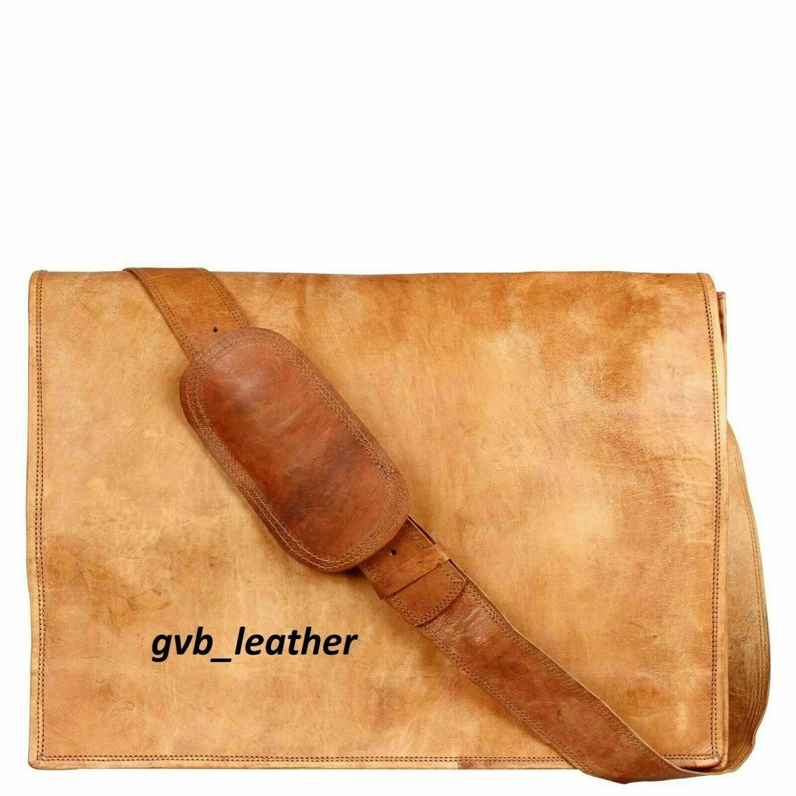 New Men Genuine famous Vintage Leather Messenger Shoulder Laptop Bag computer