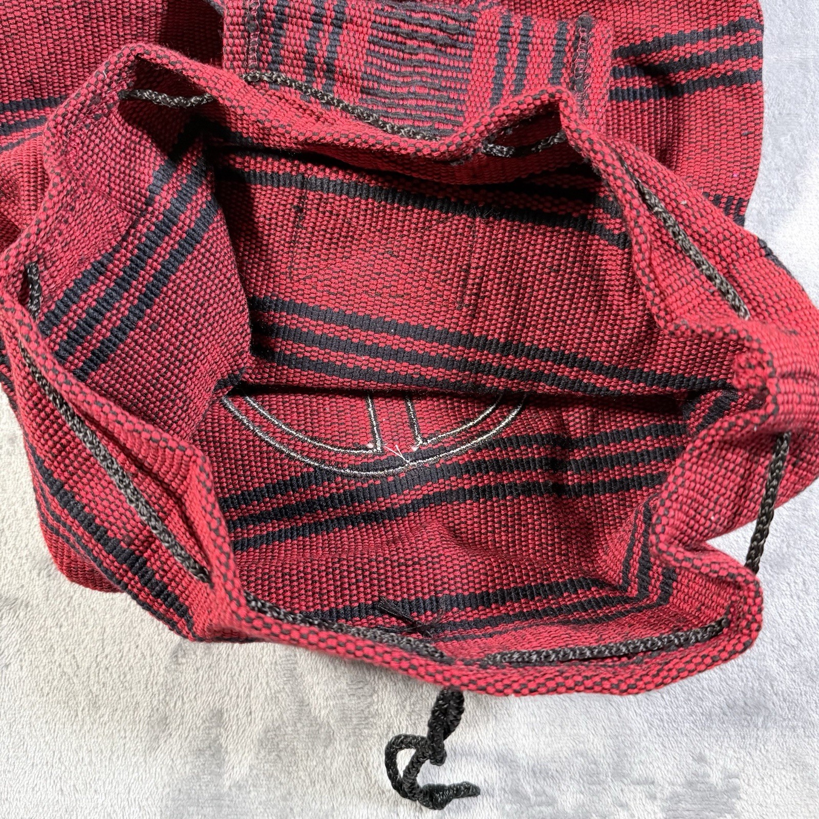 Marvel Deadpool Woven Backpack Handmade Satchel Baja Hippie Boho Bag Rucksack