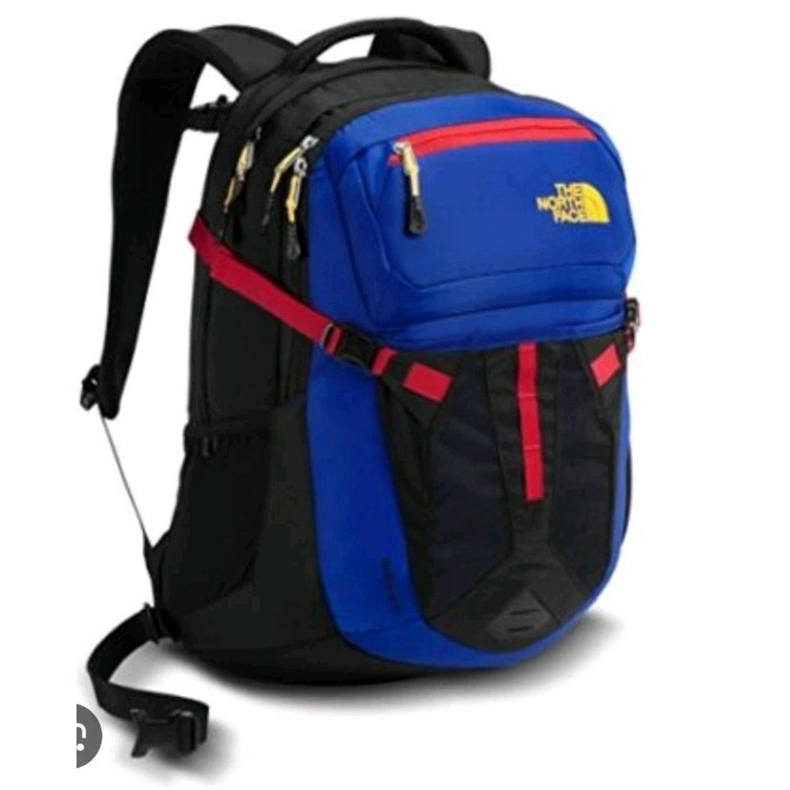 North Face Recon Backpack Blue/Red. Great bag for hiking, travel and school bag