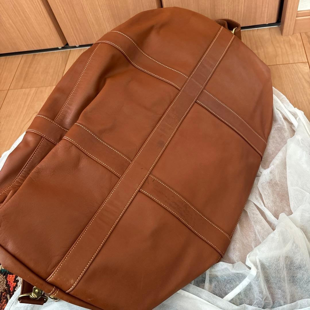COACH Vintage Leather Boston Bag Brown Large Travel Duffle USA Made