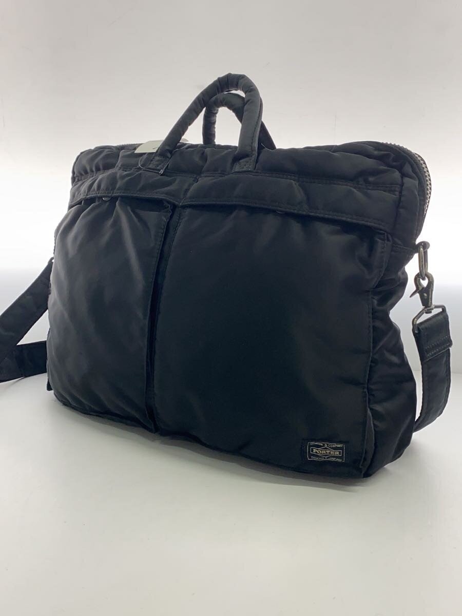 Authentic PORTER Shoulder Bag Nylon Black 6.5×28.5×40.5cm