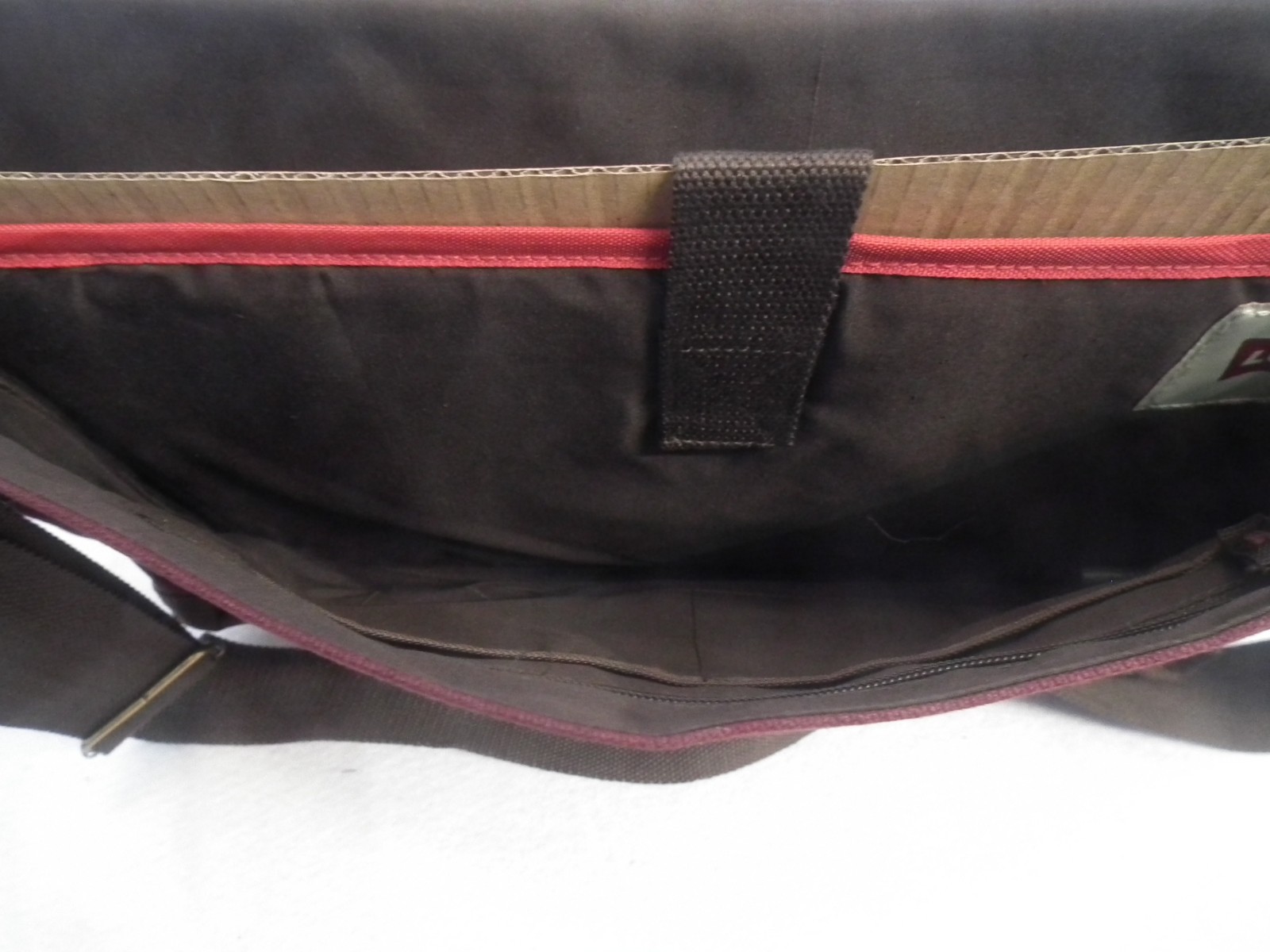 Levi’s Messenger Bag Burgundy Maroon and Brown Canvas Crossbody Large NWT