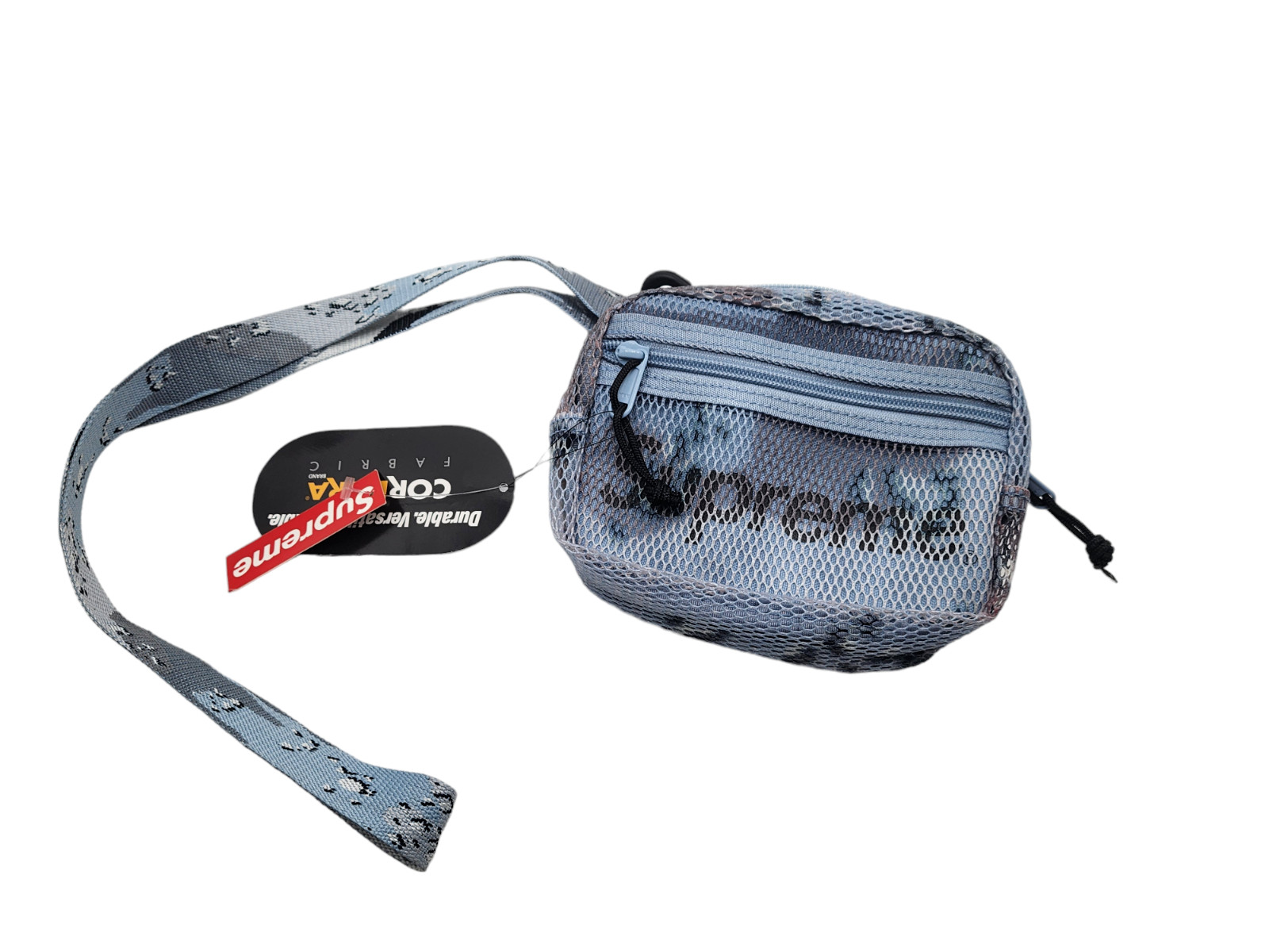 SS20 Supreme Small Shoulder Side bag Cordura mesh blue chocolate chip camo NEW