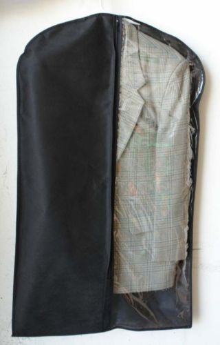 100 24X40″ Two Tone Clear + Color Non Woven Zipper Garment Bag Apparel Storage
