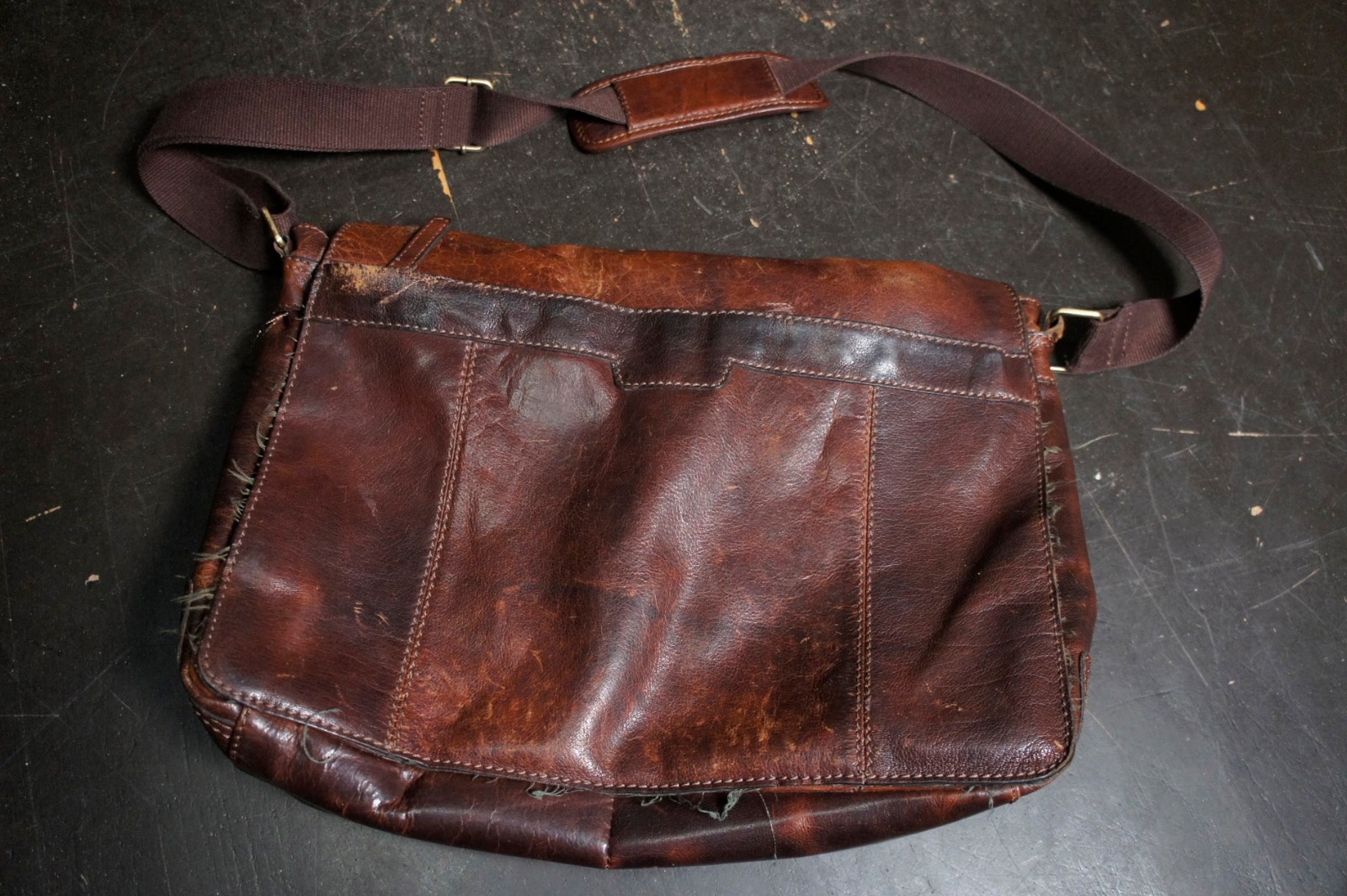 Vintage Leather Laptop Carry Style Messenger Satchel Bag Briefcase