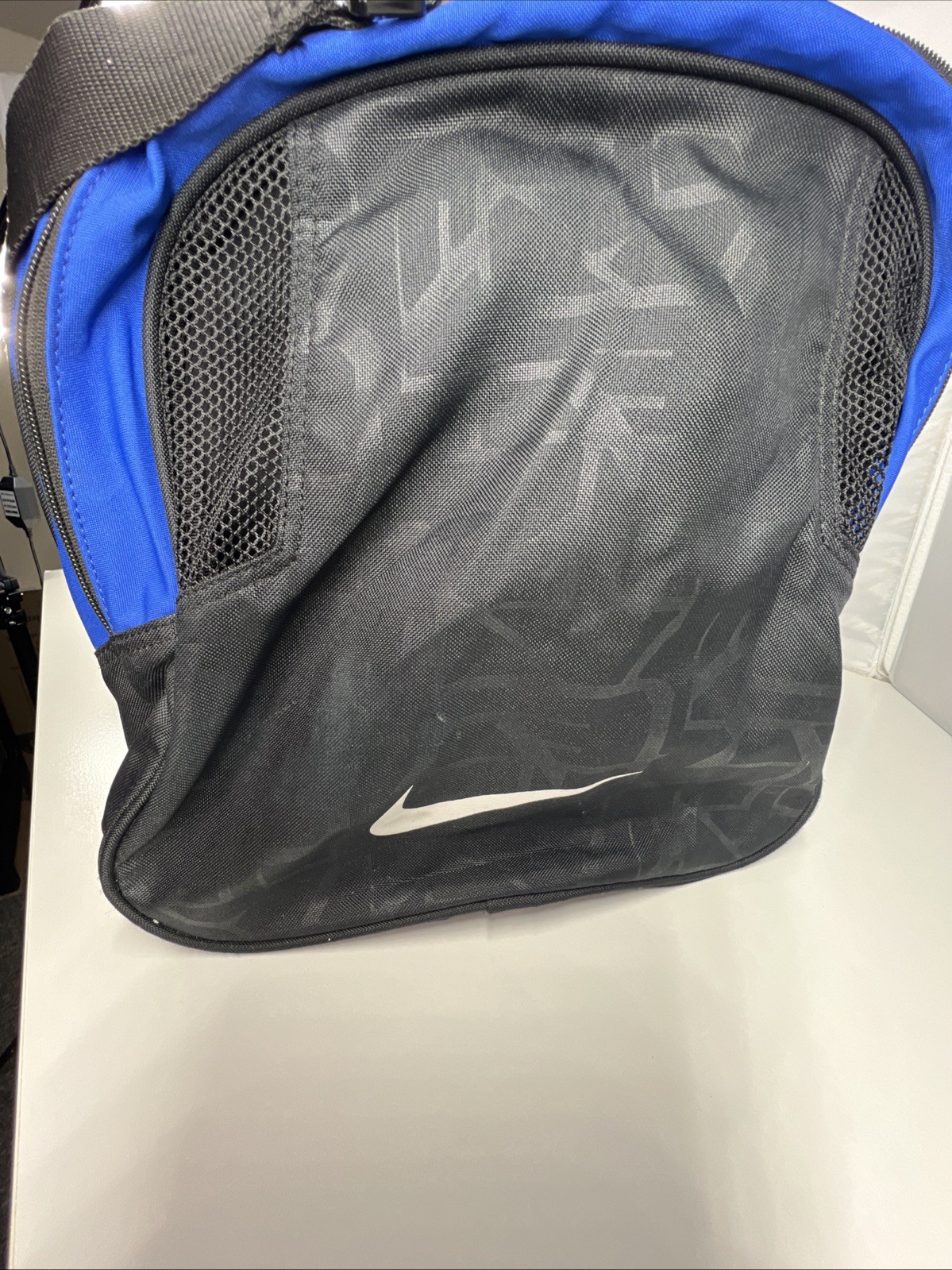 Nike Lake Superior State Embroidered Team Issued Large Training Duffel Bag Blue