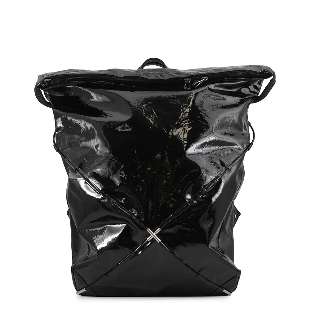 Bottega Veneta Tent backpack Patent Leather Black 691386V1RW38803