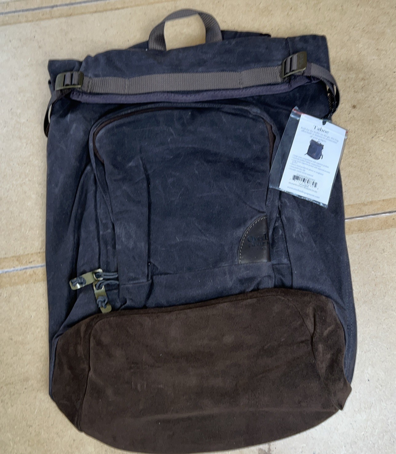 NWT OverLand Equipment Tahoe Bag Urbane Rugged Mocha/ Southern Moss Backpack