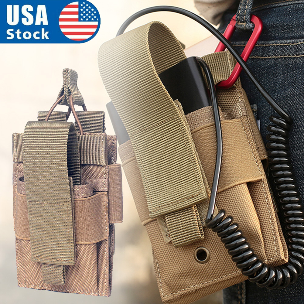 Tactical Nylon Universal Mobile Phone Case Bags MOLLE Waist Belt Backpack Pouch