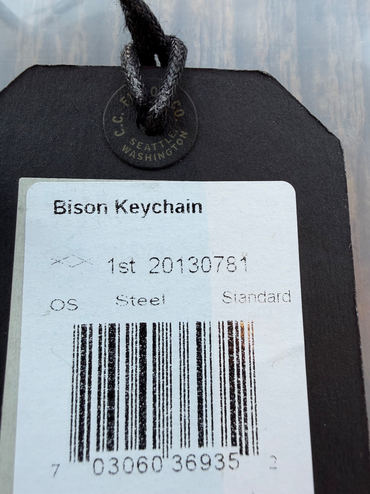 NWT FILSON Iron Steel Bison Key chain Keychain Made USA # 20130781