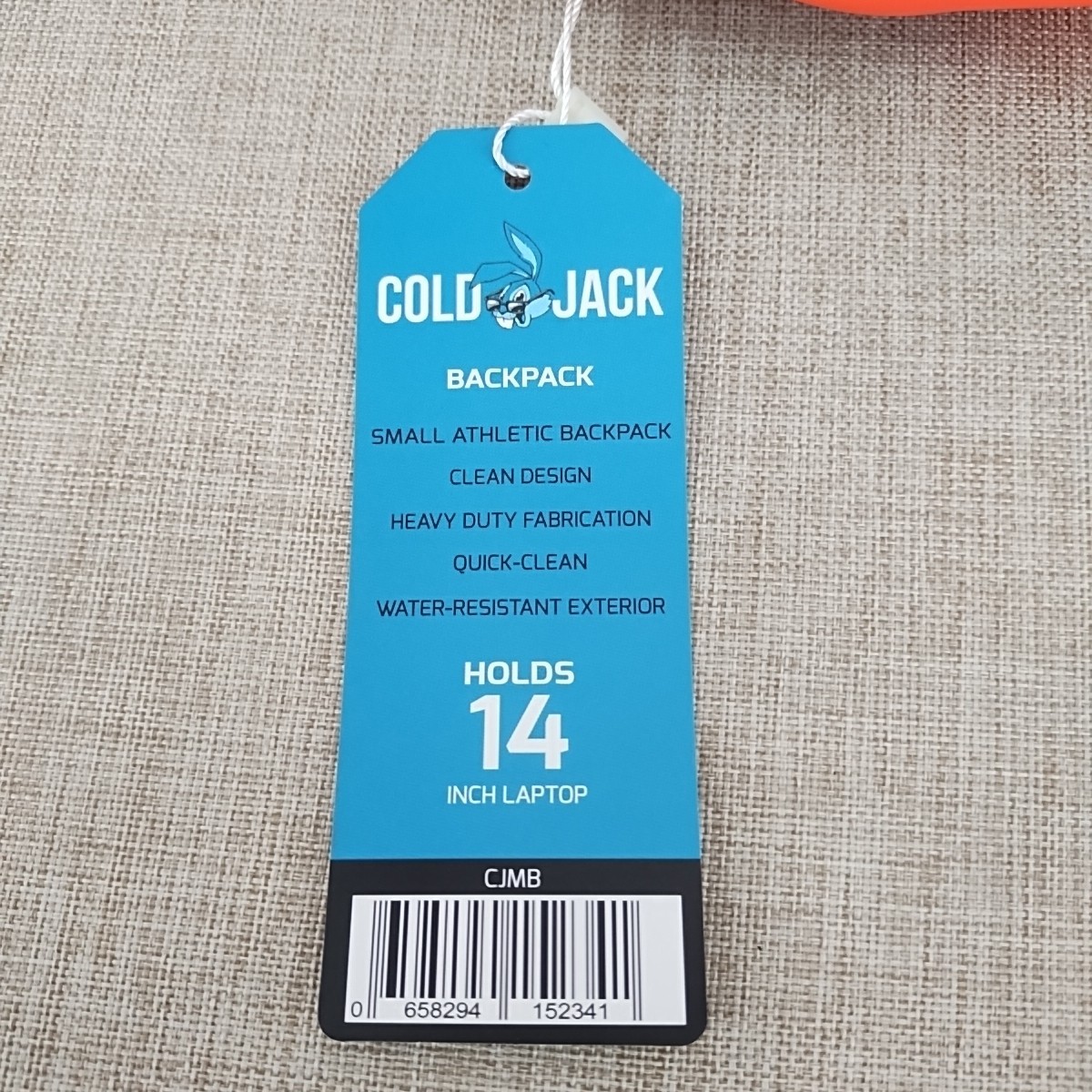 Cold Jack Athletic Backpack Orange Water Resistant Holds 14” Laptop NEW READ