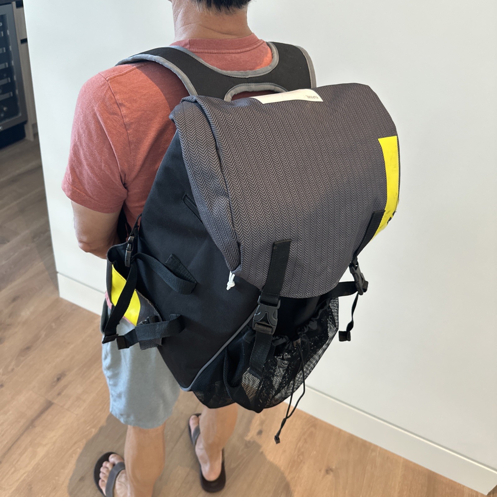Oakley RC Utility Terrain 25L Backpack Gray Herringbone Yellow Europe