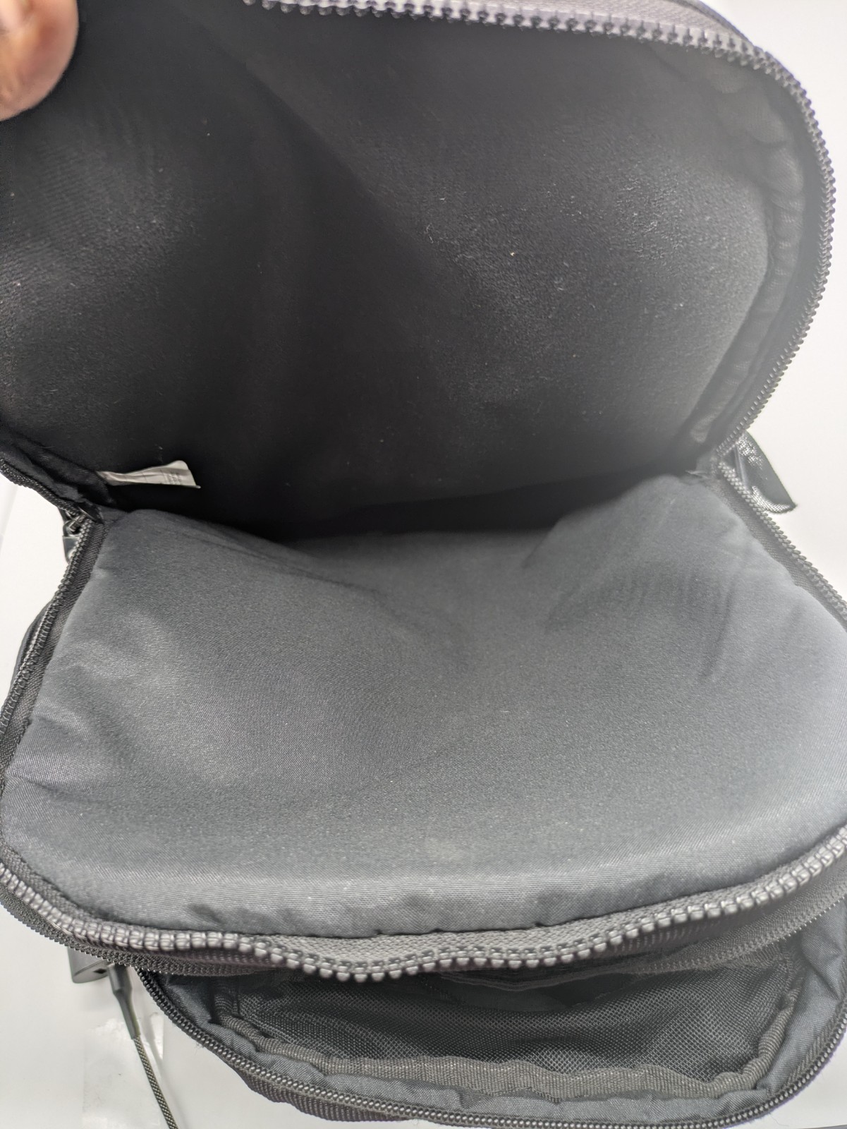 Nike Essential Air Logo Backpack CW9269-010 Metallic Gold Black School Athletic