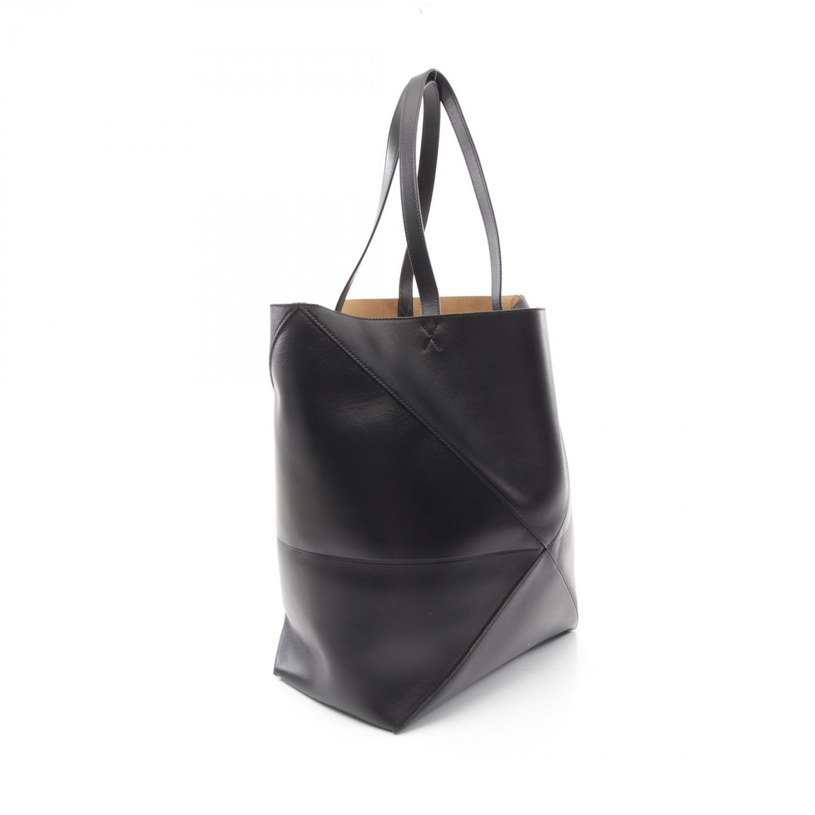 LOEWE Puzzle Fold Large Tote Shoulder Bag B933Q18X011100 leather Black NEW mens