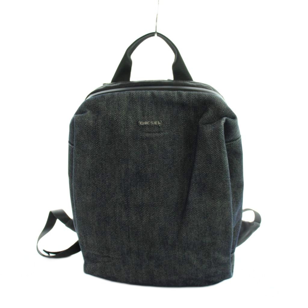 Diesel Denim Navy Backpack Men’s Daypack Logo A Grade