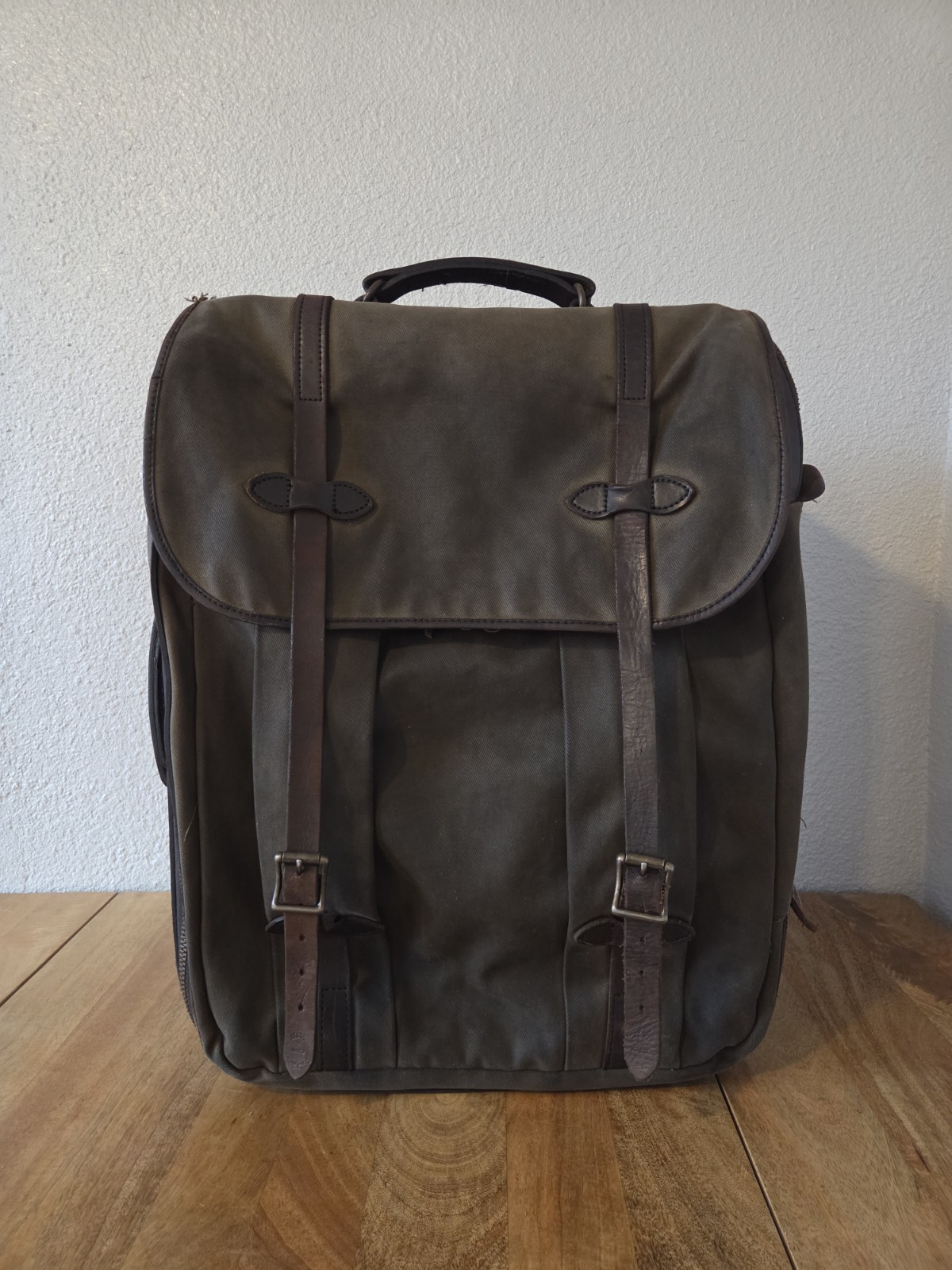 Filson Wheeled Check-in Bag | YKK Era | Otter Green | Made in USA | Discontinued