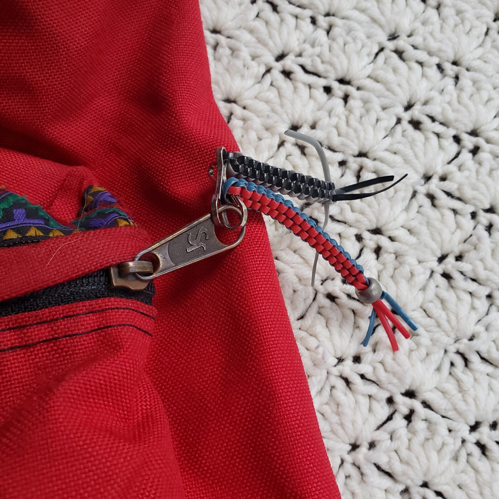 Vtg Jansport Aztec Suede Leather Bottom Backpack Day Trail Pack Made in USA 90s