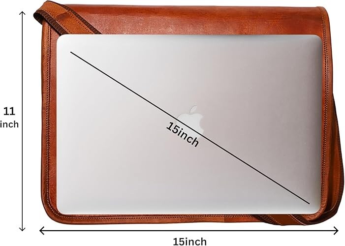Handmade expandable Goat Reliable Leather Laptop Satchel