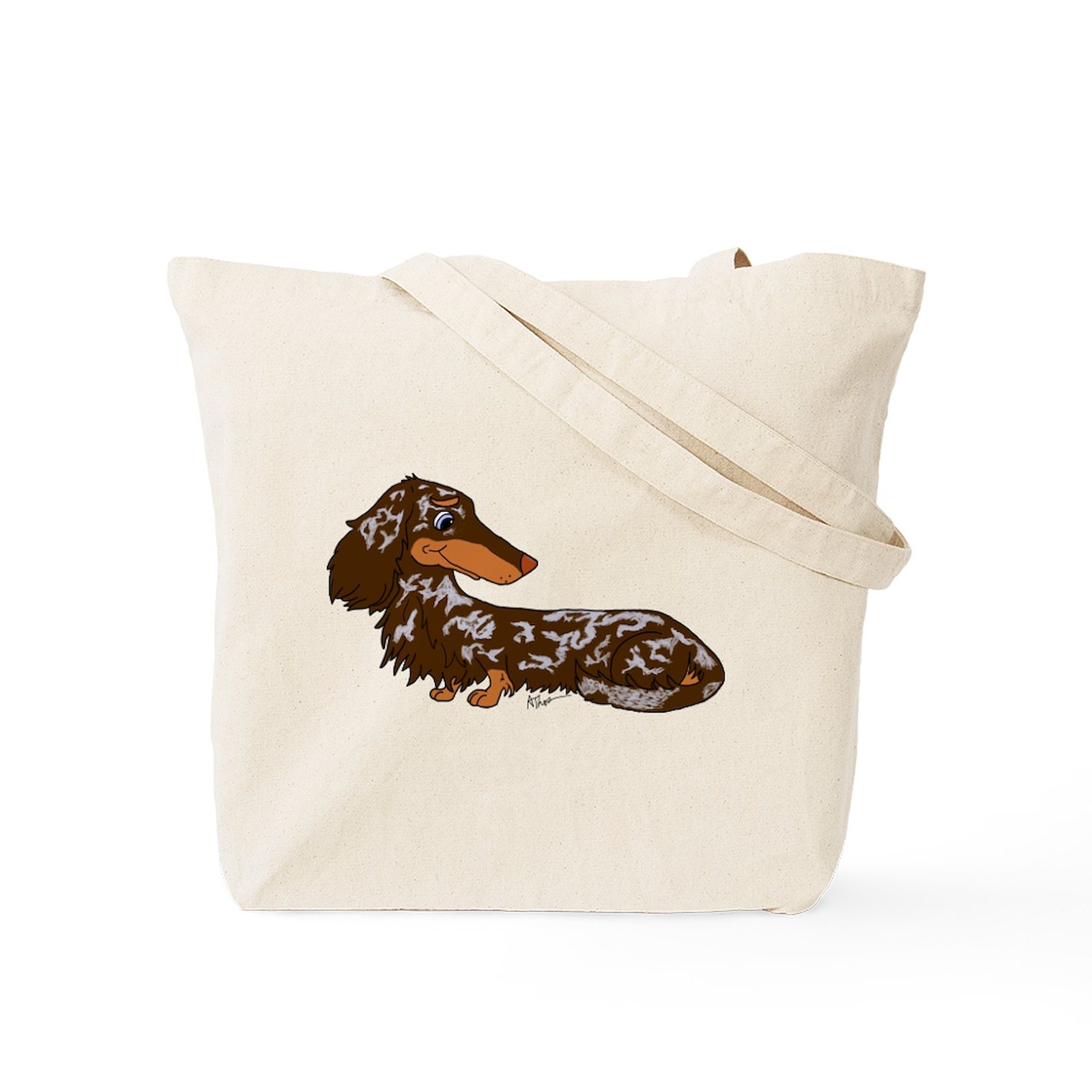CafePress Chocolate Dapple Dachshund Tote Bag (288993474)