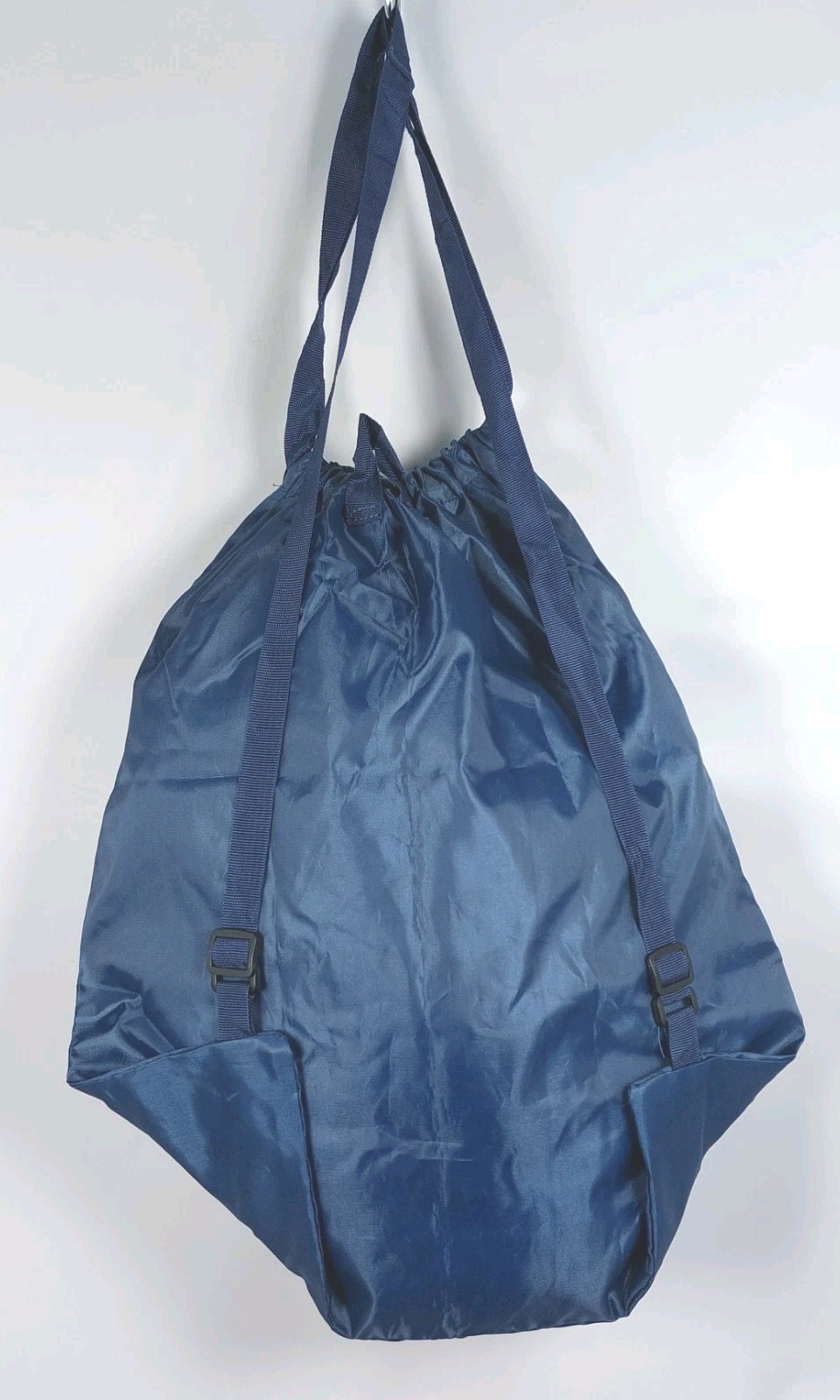 Skechers Backpack Nylon Drawstring Gym Shoe Bag Carry Tote Navy Blue Lightweight