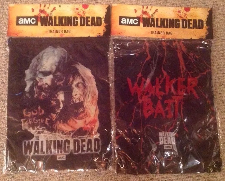 AMC The Walking Dead Walker Bait PROMO Cinch TOTE Bags Officially Licensed NEW!