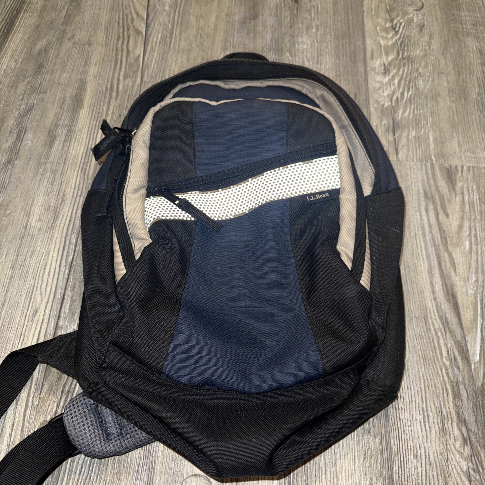 Vintage LL Bean Sling Bag Backpack Black/navy/khaki Outdoors Daypack 🔥👀