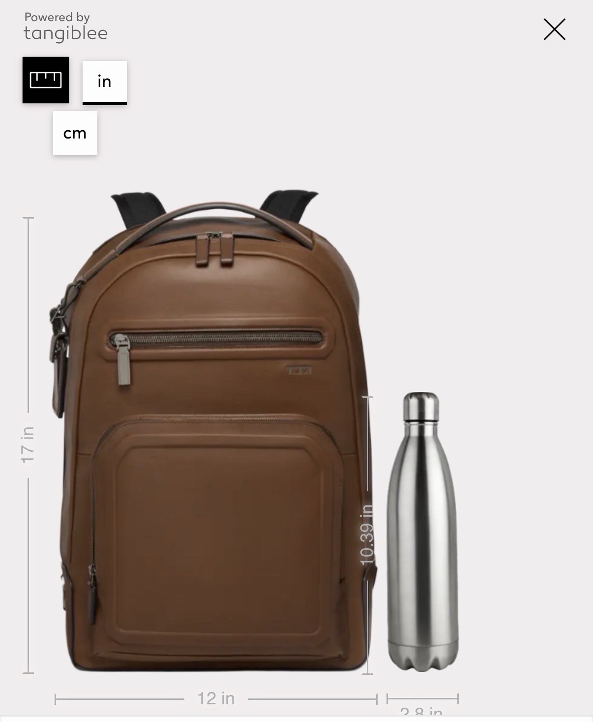 Tumi Harrison Warren Backpack Cognac