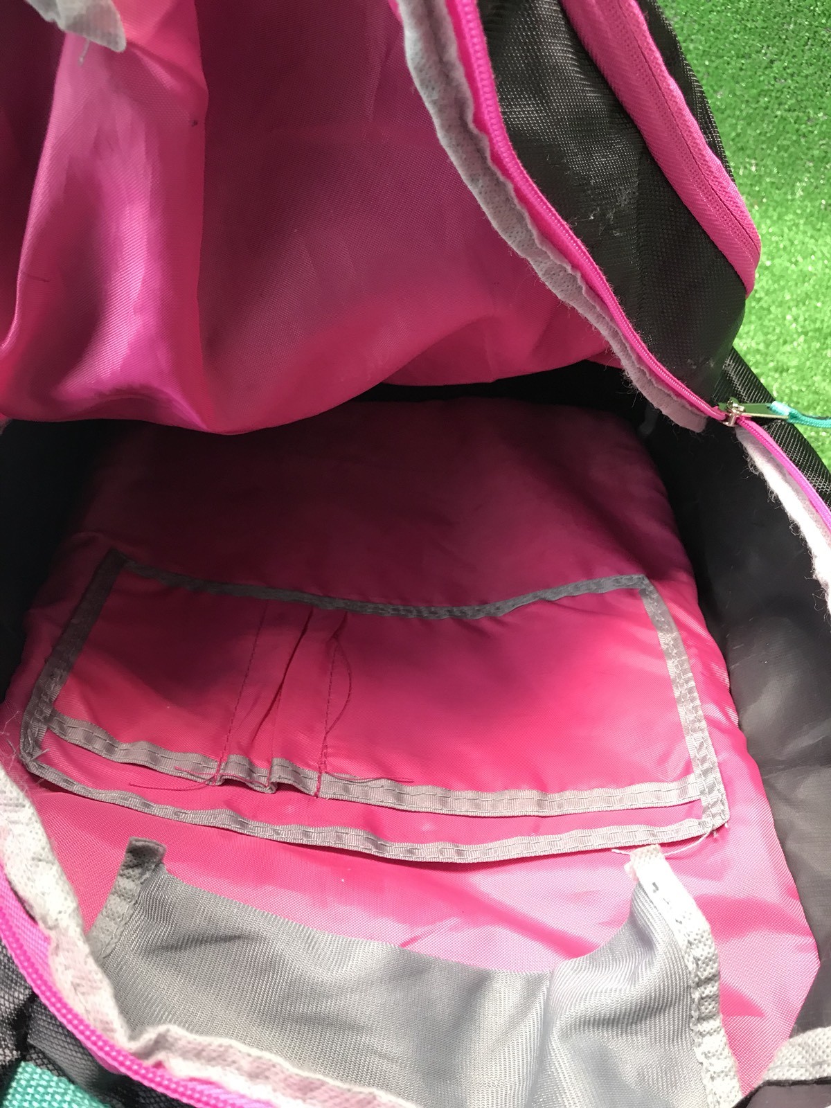 Avia Black Pink Sleek Runners Backpack Book Bag School Nice Multi Pocket