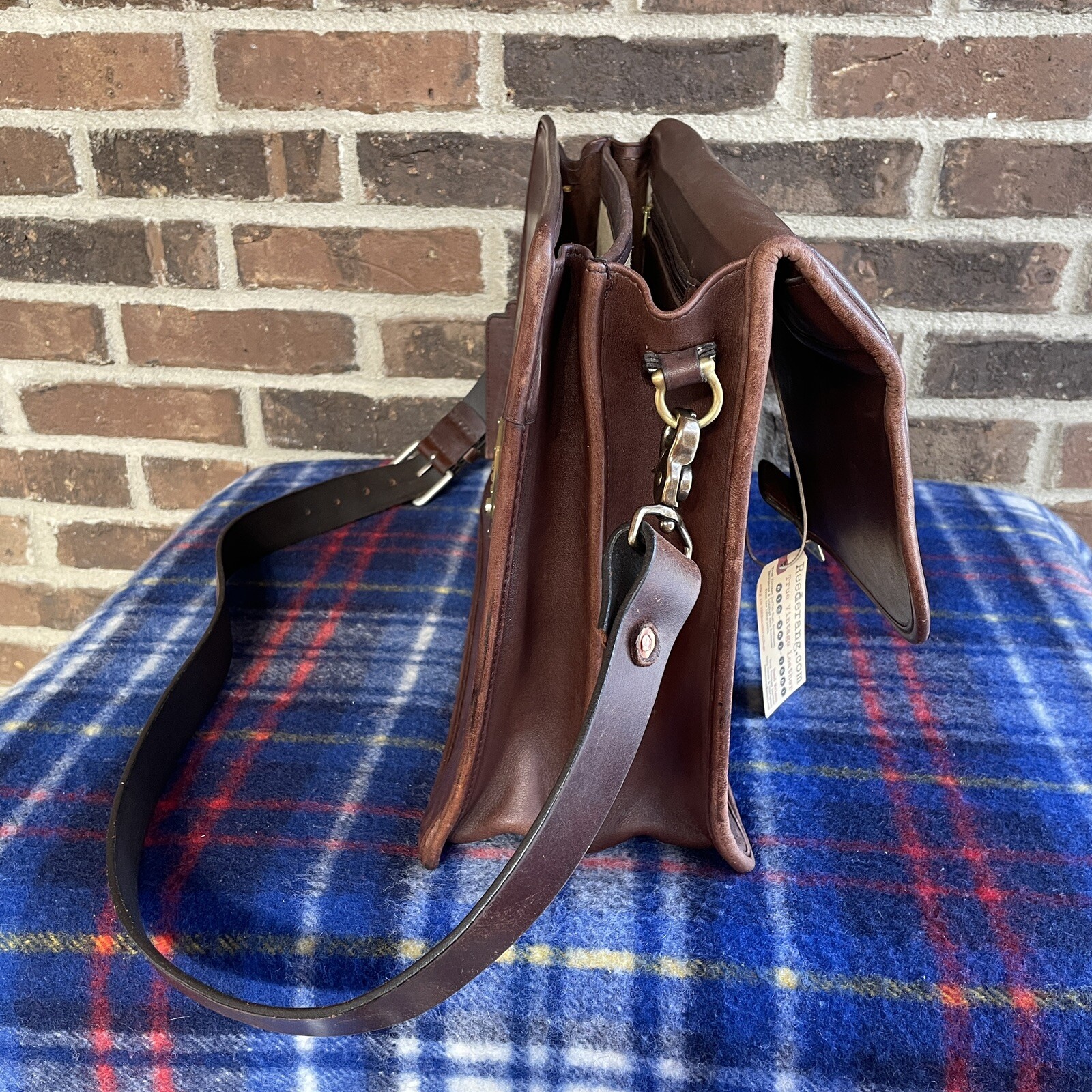 REEDERANG TRUE VINTAGE 1980s COACH GLOVE LEATHER MACBOOK PRO BRIEFCASE BAG R$998