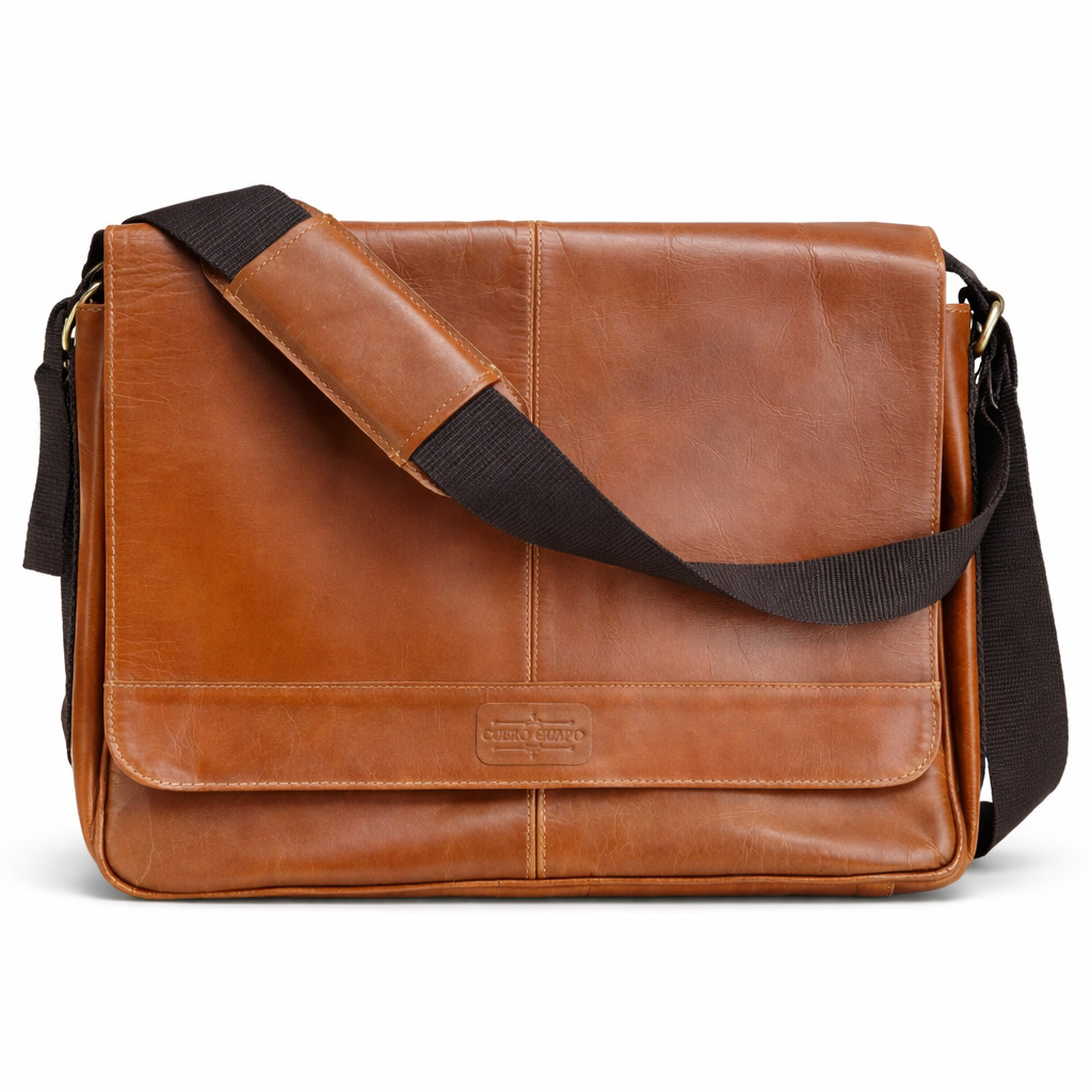 Full Grain Leather Messenger Bag Handmade Premium Men’s Laptop Shoulder Bag