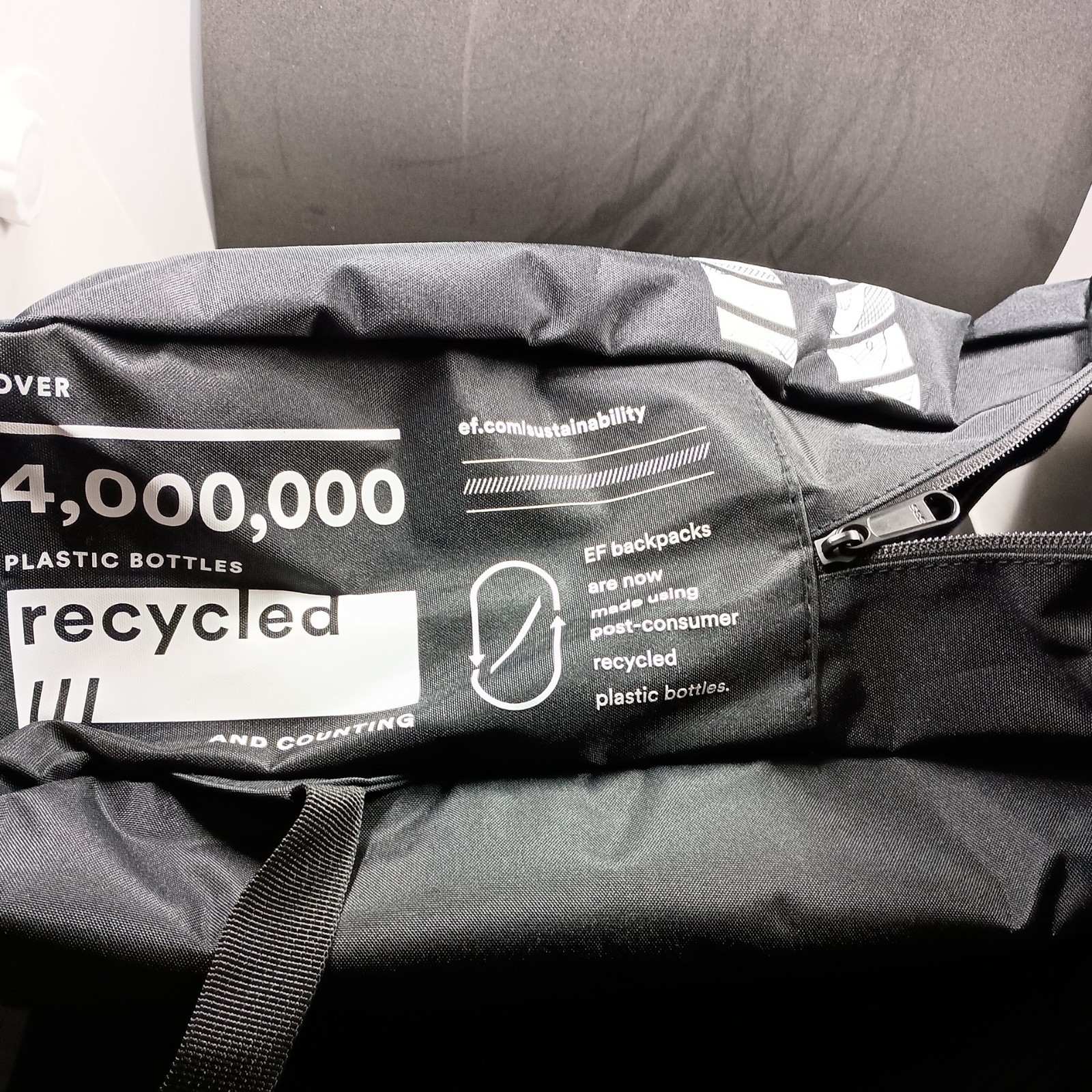 Education First (EF) Backpack Black And White. NWT 2025