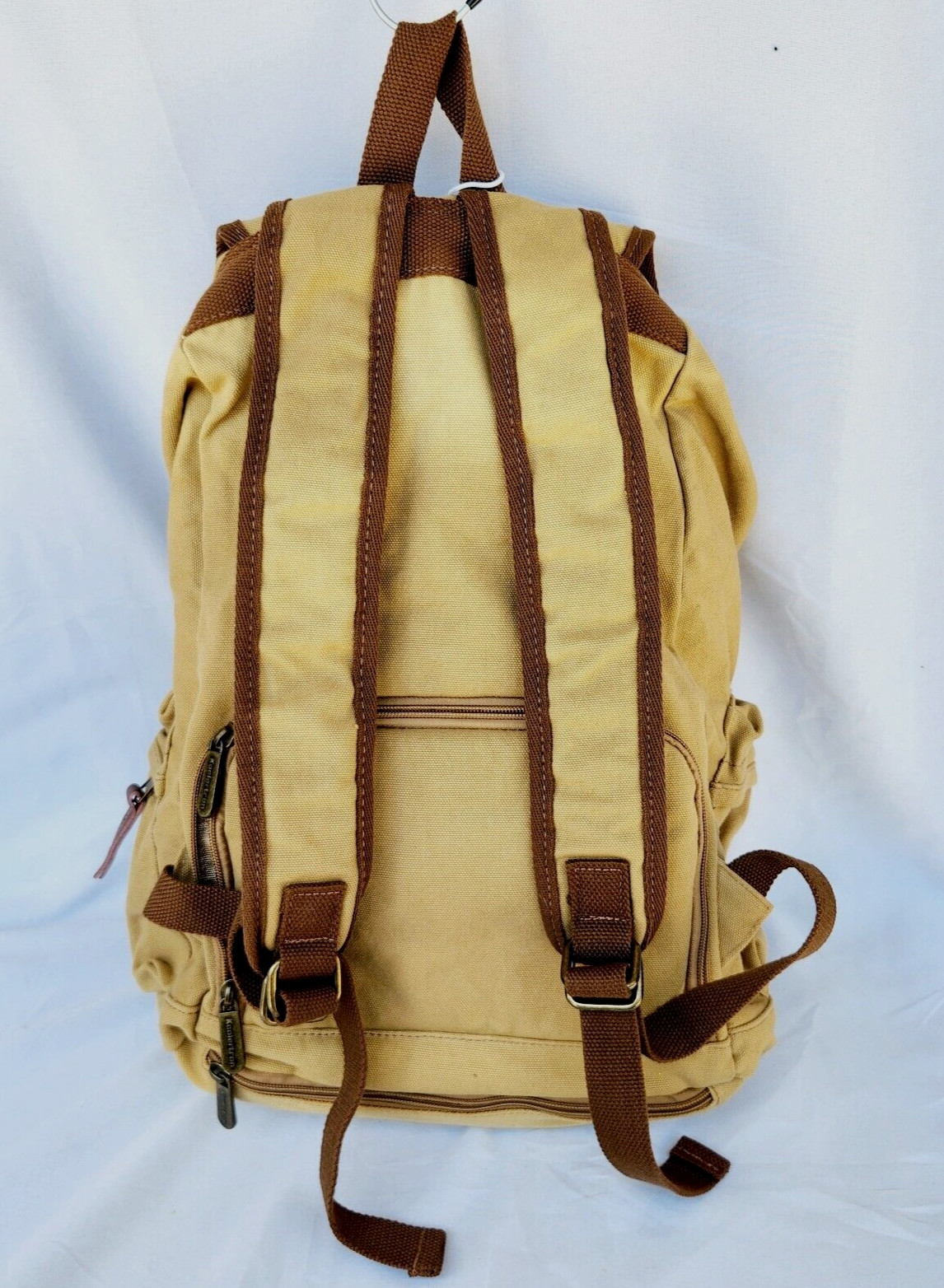 KOOLERTRON Canvas Backpack Camera Bag Guang Tong Brown w/Rain Cover – NWT