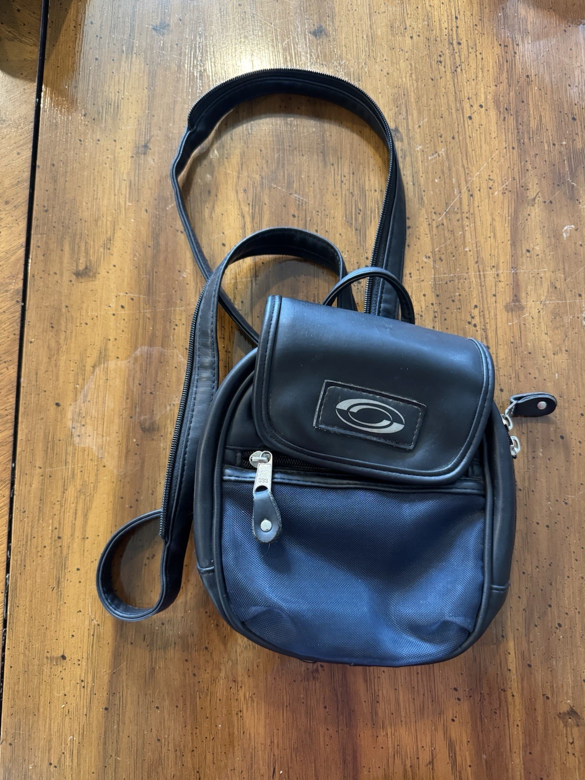 No Boundaries Mini backpack /purse Black With Zipper Strap And Inner Pocket