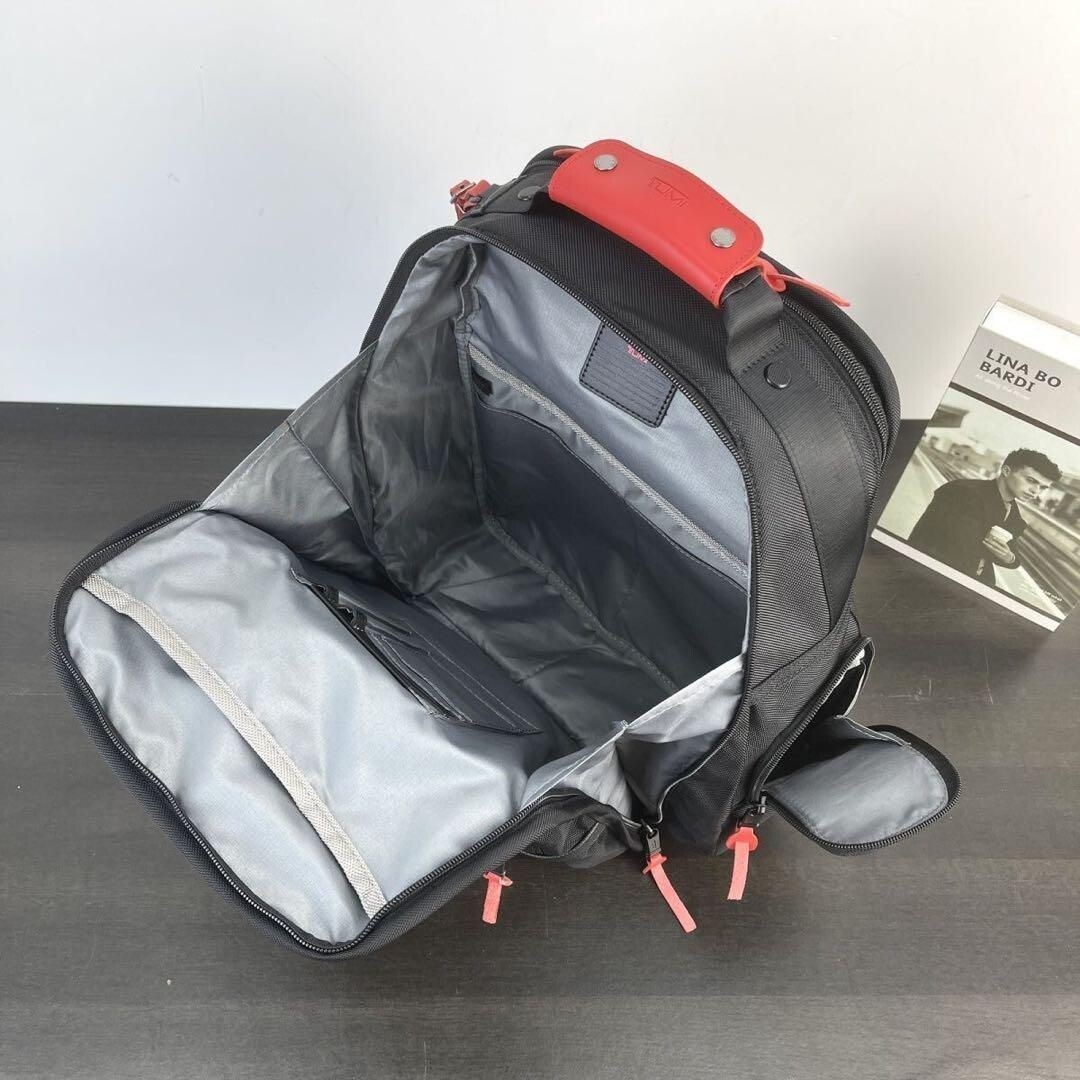 TUMI ALPHA3 Brief Pack 2603578 Red Black Men’s Backpack Nylon Leather outlet New