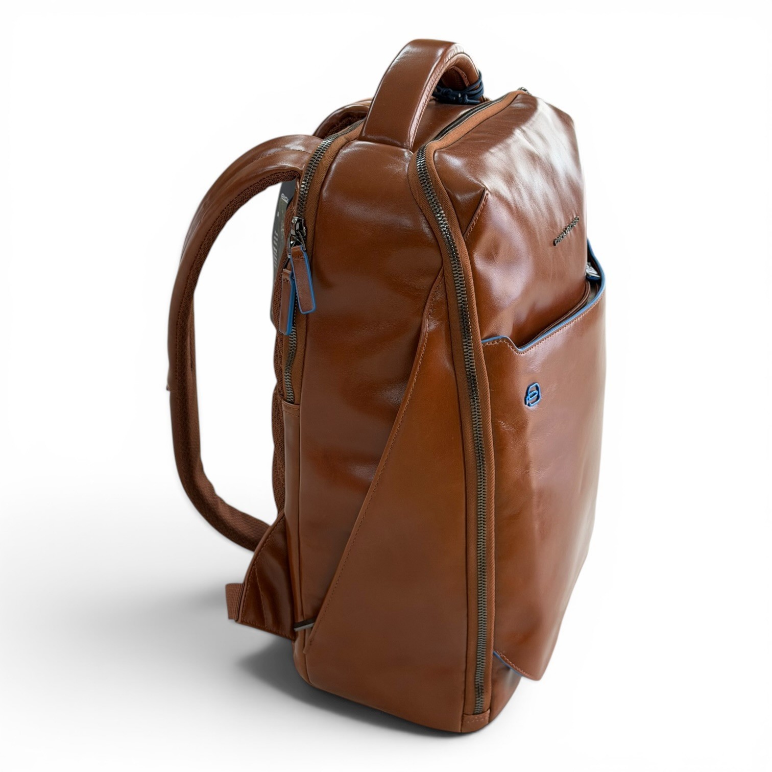 PIQUADRO men’s backpack leather backpack with computer made in Italy notebook