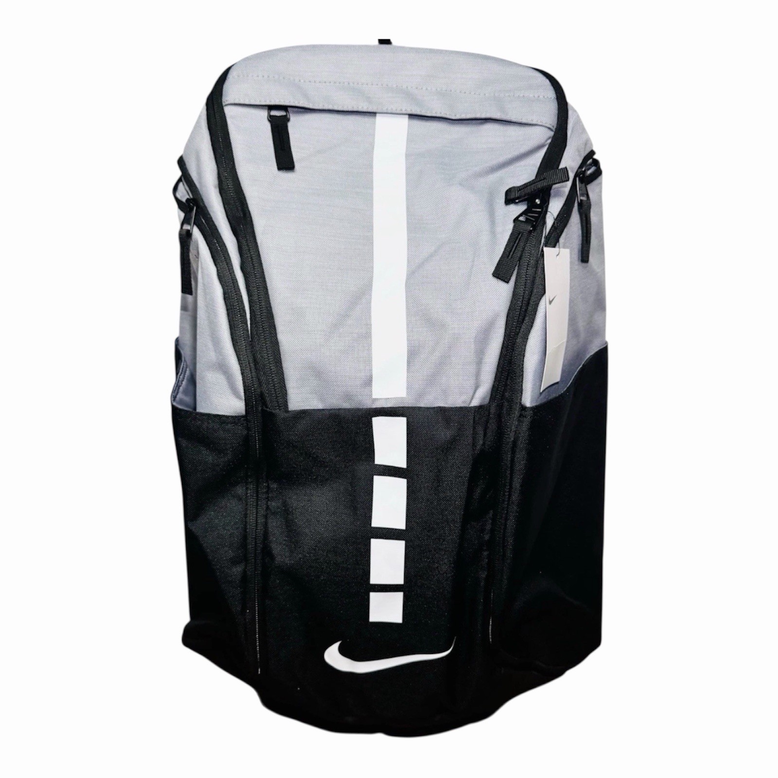 Nike Hoops Elite Pro Backpack Cement Grey White Black Laptop School BA5554-012