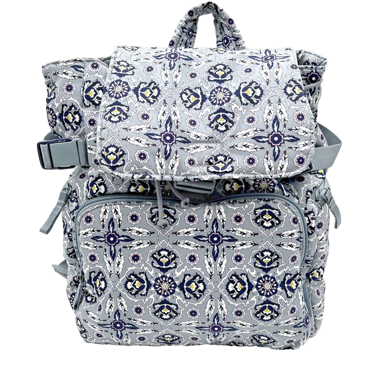 Vera Bradley Women’s Cotton Utility Backpack Plaza Tile – Recycled Cotton