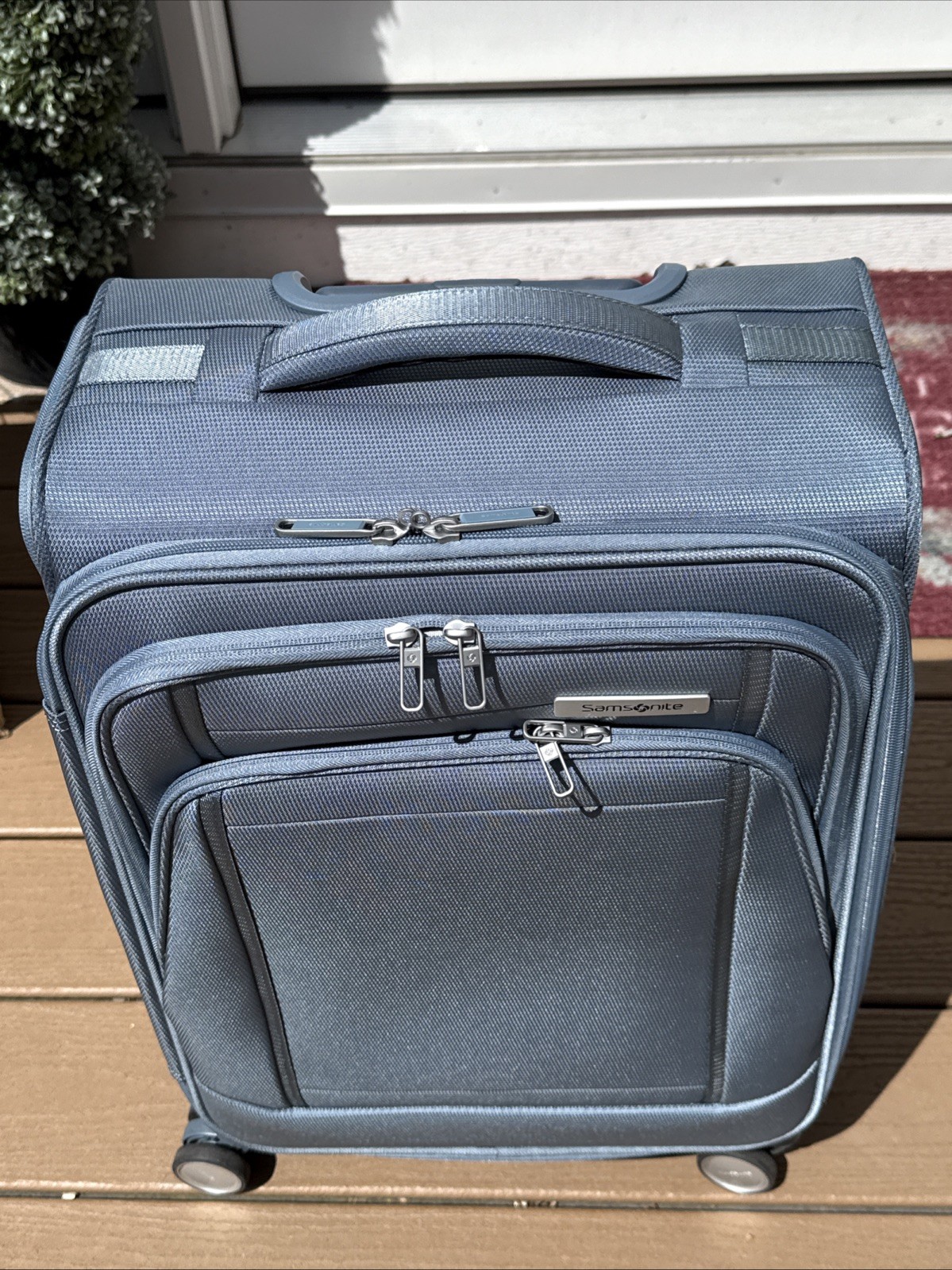 Samsonite UpLIFT Lightweight Softside Expandable Luggage Blue Carry On