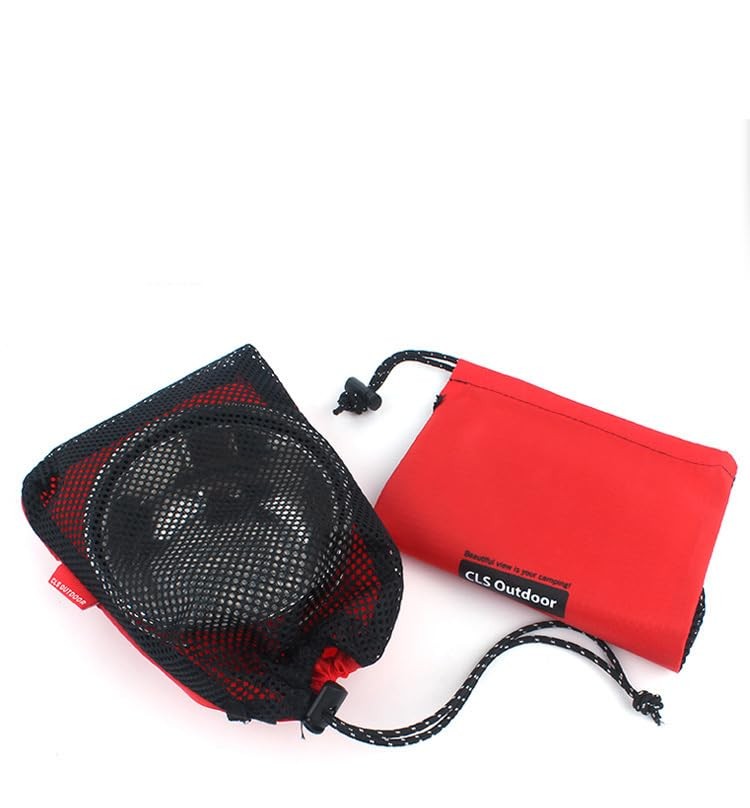 5 PCS Drawstring Bag With Toggle Nylon Cinch Ditty Pouch Sack Gym Travel