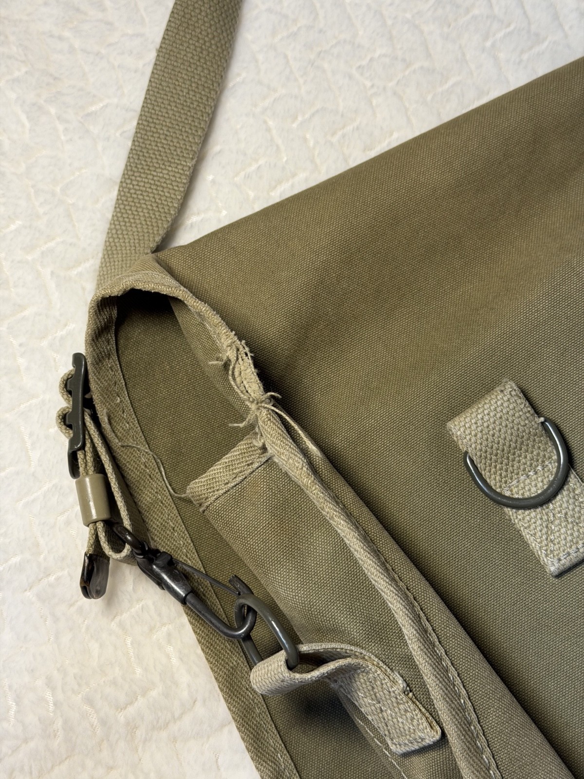 Banana Republic Vintage Khaki Messenger Bag 1980’s Safari Travel – 100% Cotton