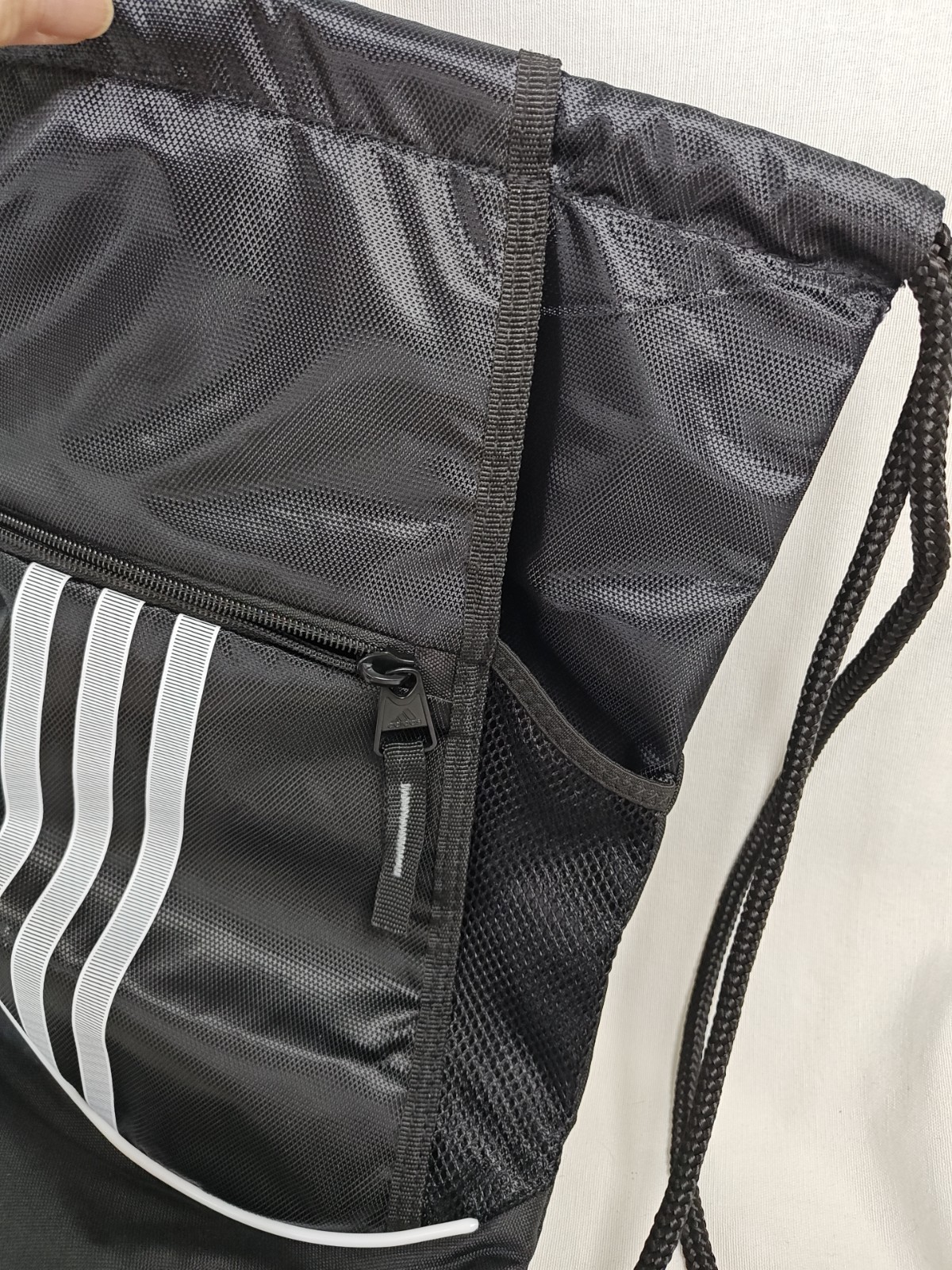 Adidas Alliance II Sackpack New Without Tags Black Gray Drawstring Backpack