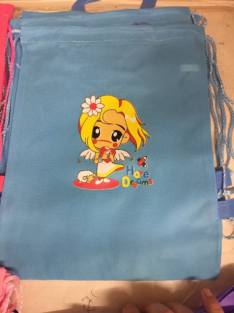 12 – Children’s Backpacks Drawstring Wholesale Kid School Bags Party Favor