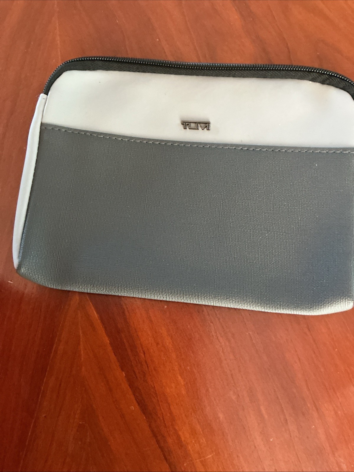 Tumi For Delta Gray Travel Pouch Zip Case
