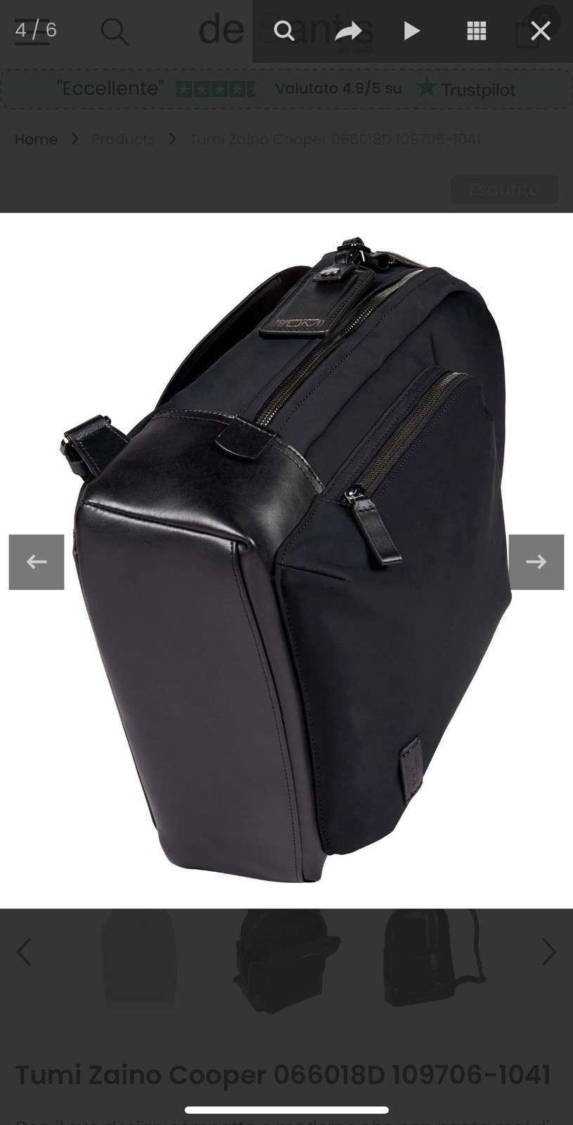 Tumi Zaino Cooper Backpack Black