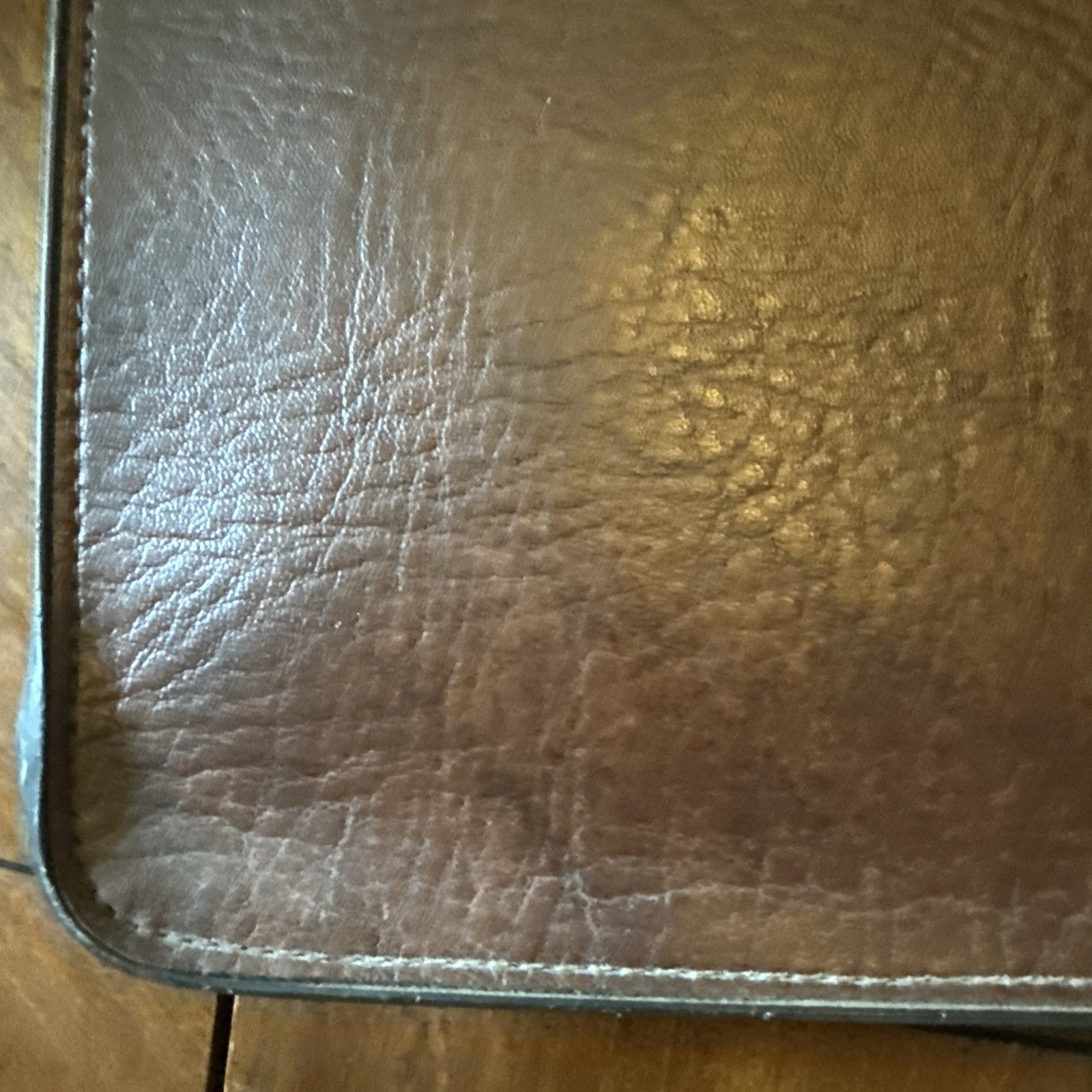 Vintage Pegasus Briefcase Brown Leather Made In USA 17.5 x 12 Inches VG