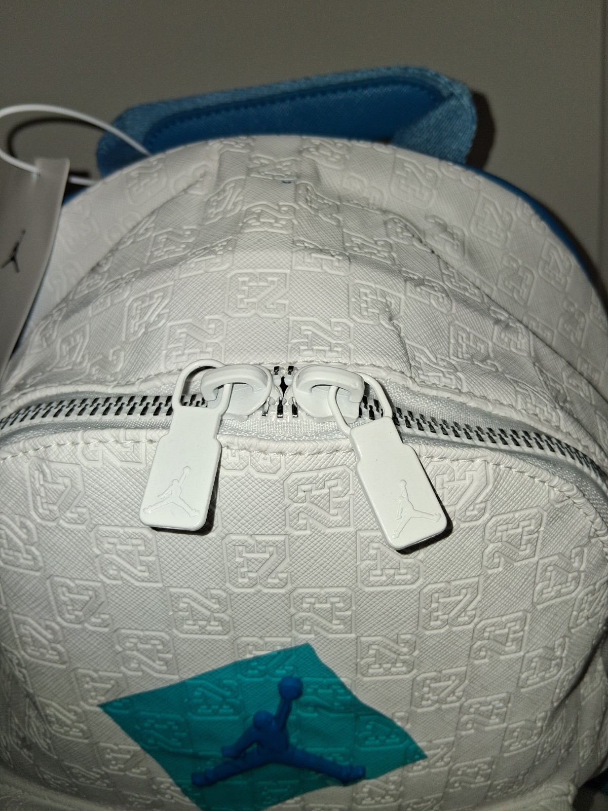 New Authentic Jordan Monogram Jumpman Backpack White Leather