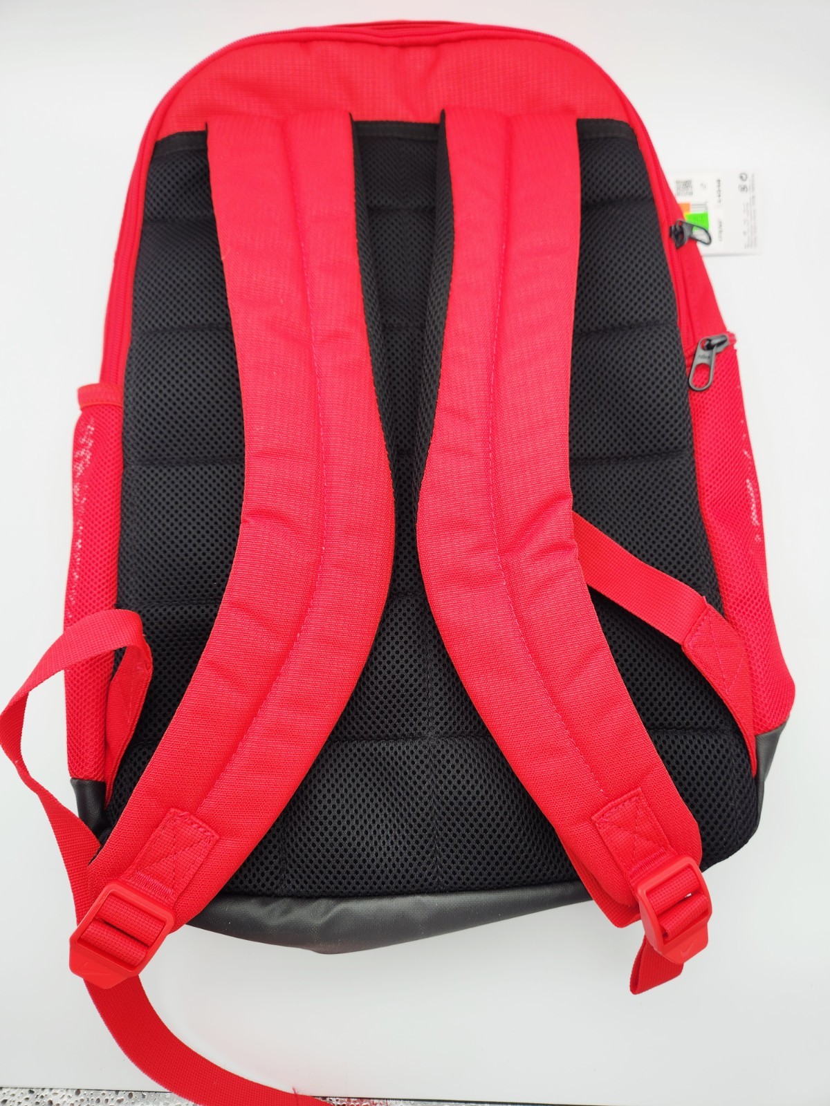 Nike Backpack Red Black Athletic School Gym Book Bag New With Tags